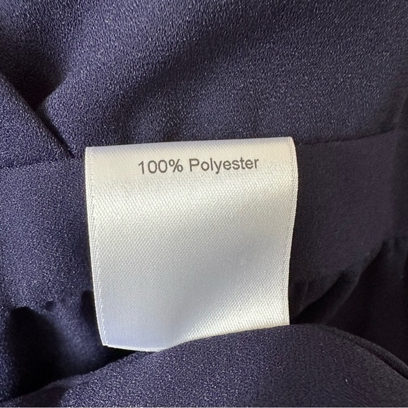 Park & Fifth- Navy Wrap Front Midi Dress (Size:14) - Picture 9 of 10